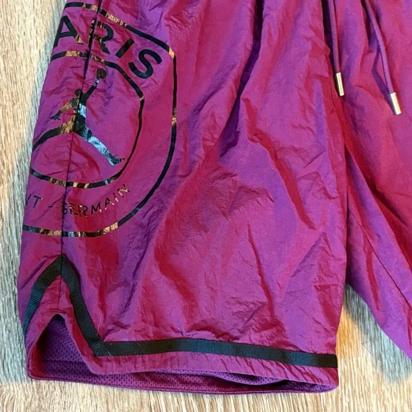 Jordan Paris Saint-Germain PSG Shorts S Burgundy Rare Basketball Streetwear Nike - Picture 12 of 13